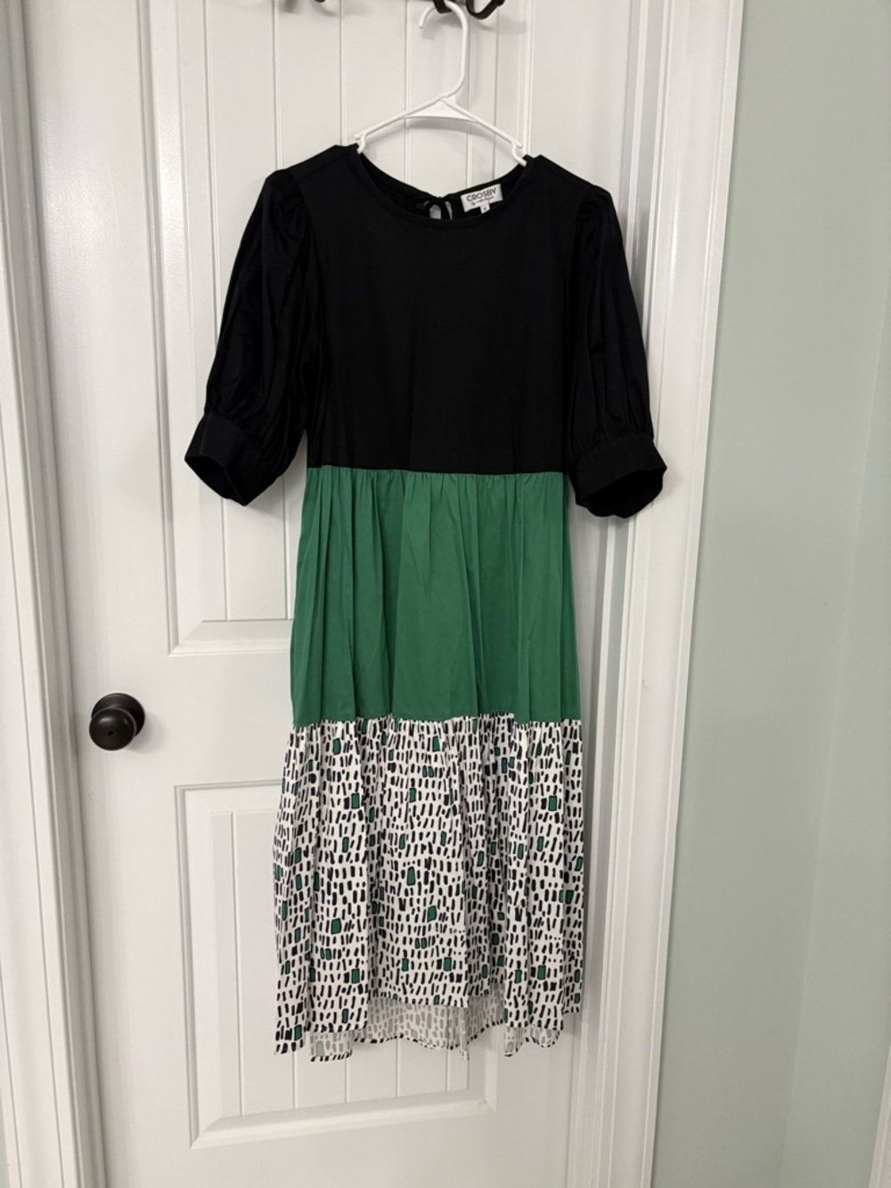 Crosby Black and Green Dress